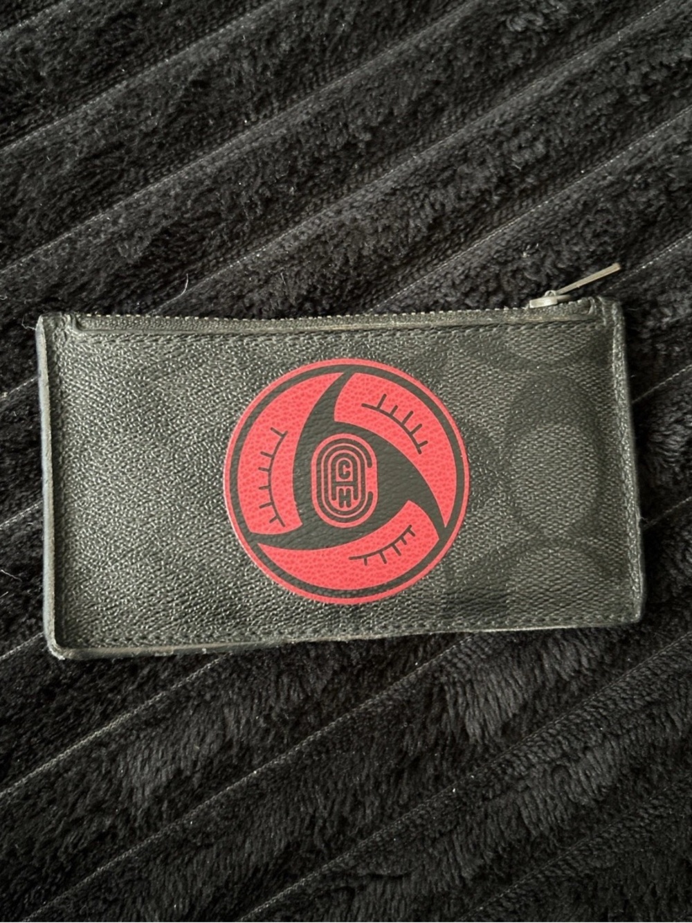 Coach x Michael B Jordan Naruto  itachi Uchiha Sharingan Eye Card holder